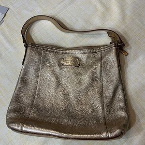 Kate Spade Gold sparkle leather purse